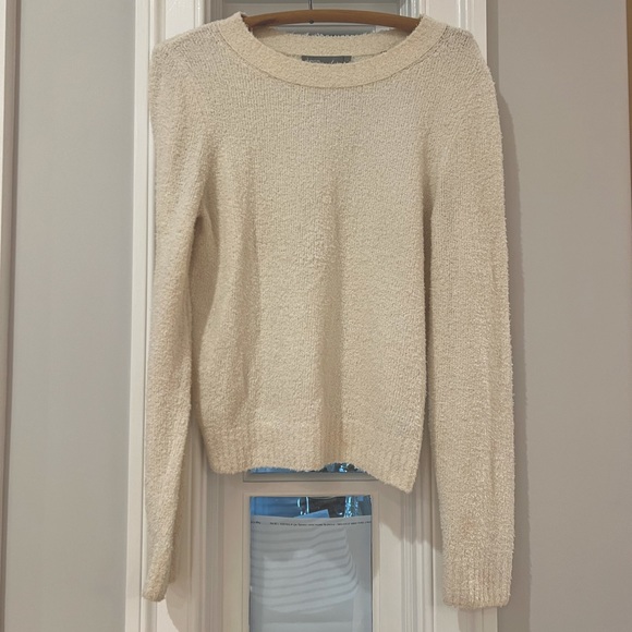 Vince Pebbled Cotton Crew Sweater - Picture 3 of 7